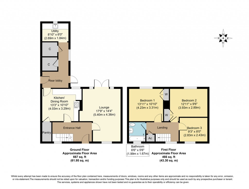 Floorplans For Goodricks, Burnham Thorpe