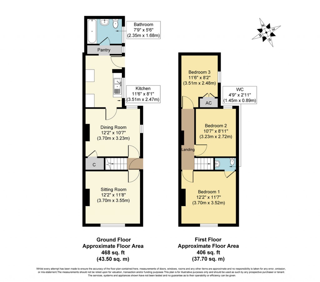 Floorplans For Hayes Lane, Fakenham