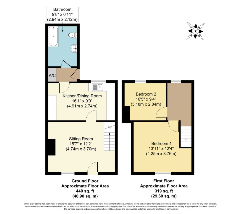 Floorplans For Sandy Lane, Great Massingham