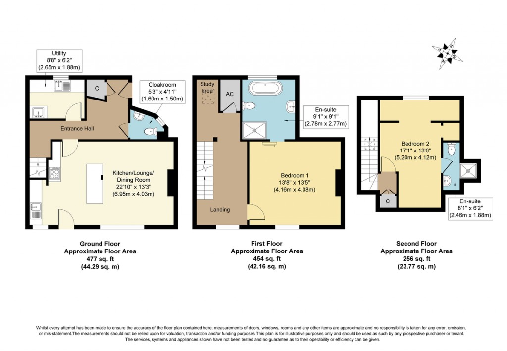 Floorplans For Ulph Place, Burnham Market