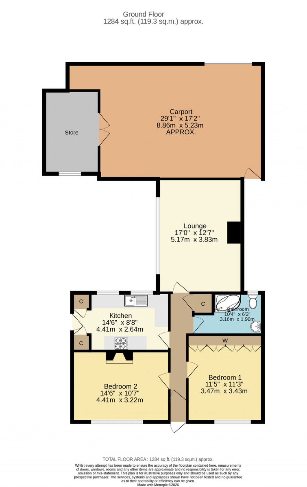 Floorplans For Knitting Needle Lane, Wells-next-the-Sea