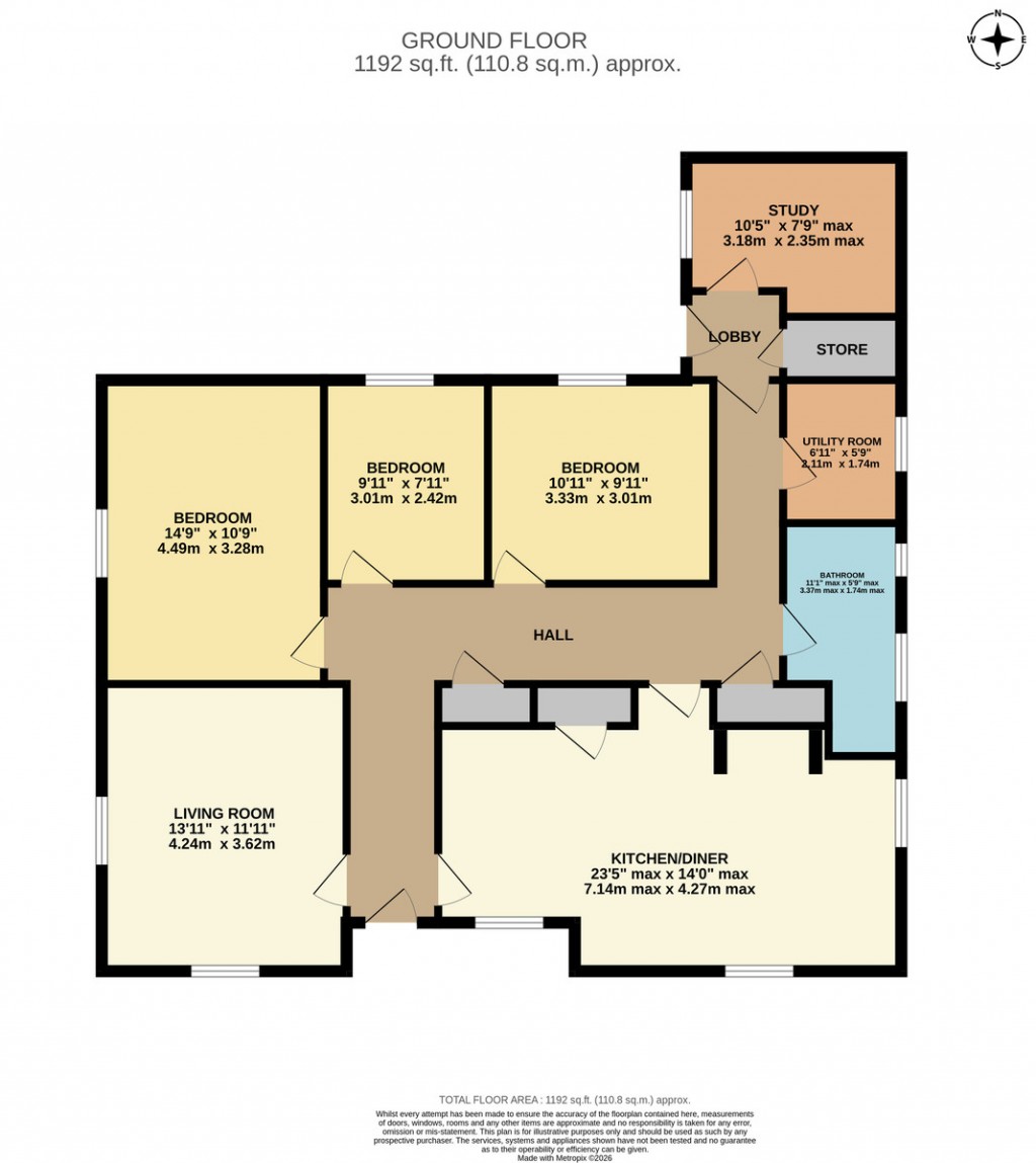 Floorplans For Marsh Farm, Burnham Overy Staithe